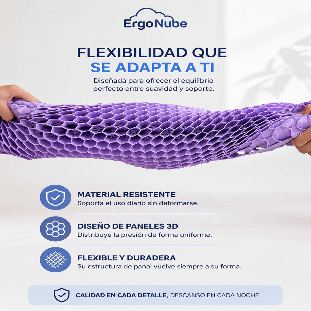 Despiértate Sin Dolor de Cuello y Descansa Mejor Desde la Primera Noche - ErgoNube™