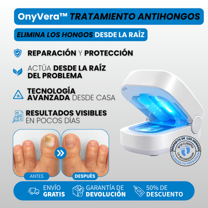 OnyVera™ – Elimina los hongos de raíz y recupera tus uñas desde el primer día